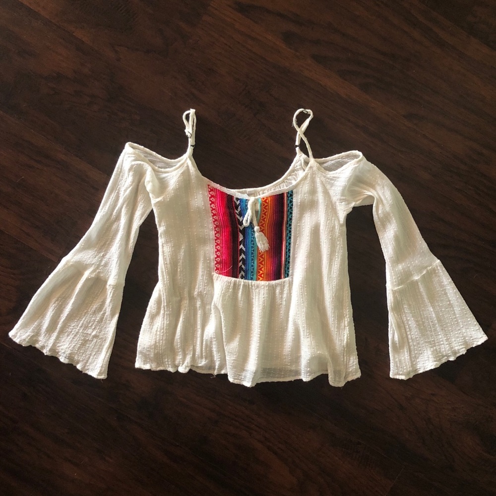 Rip Curl cold-shoulder top sz M